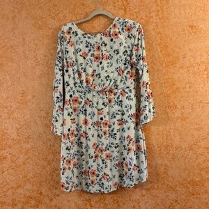 LOFT Long Sleeve Floral Mini Dress size 2